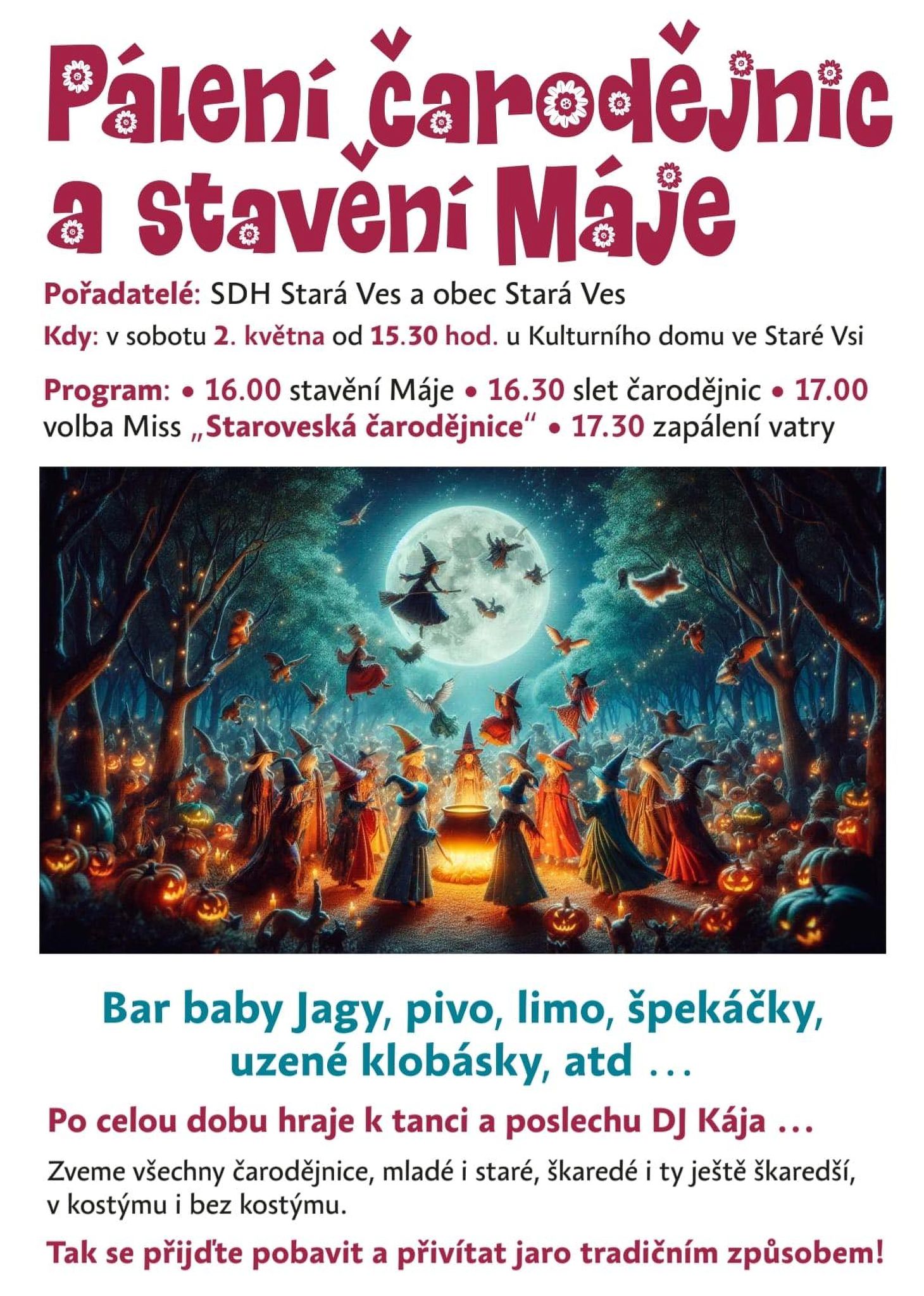 Paleni carodejnic Stara Ves